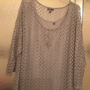 Crochet Sweater with camisole attached